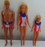 Olympische spelen Barbie Ken Skipper poppen jaren 70, Verzamelen, Poppen, Ophalen of Verzenden, Gebruikt, Pop