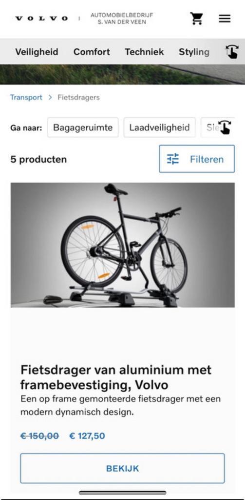 Bike Carrier + Roof Bars for Volvo EX30 and similar models, Fietsen en Brommers, Fietsaccessoires | Fietsenrekken, Nieuw, Ophalen