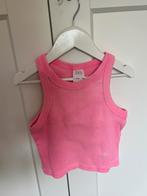 ZARA cropped top – Neonroze ribstof – Maat 140, Gebruikt, Meisje, Ophalen of Verzenden, Zara girls