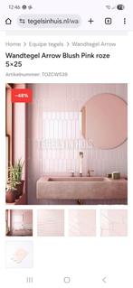 Mooie wandtegels - Arrow Blush Pink 5x25, Ophalen, Nieuw, Minder dan 20 cm, Minder dan 20 cm
