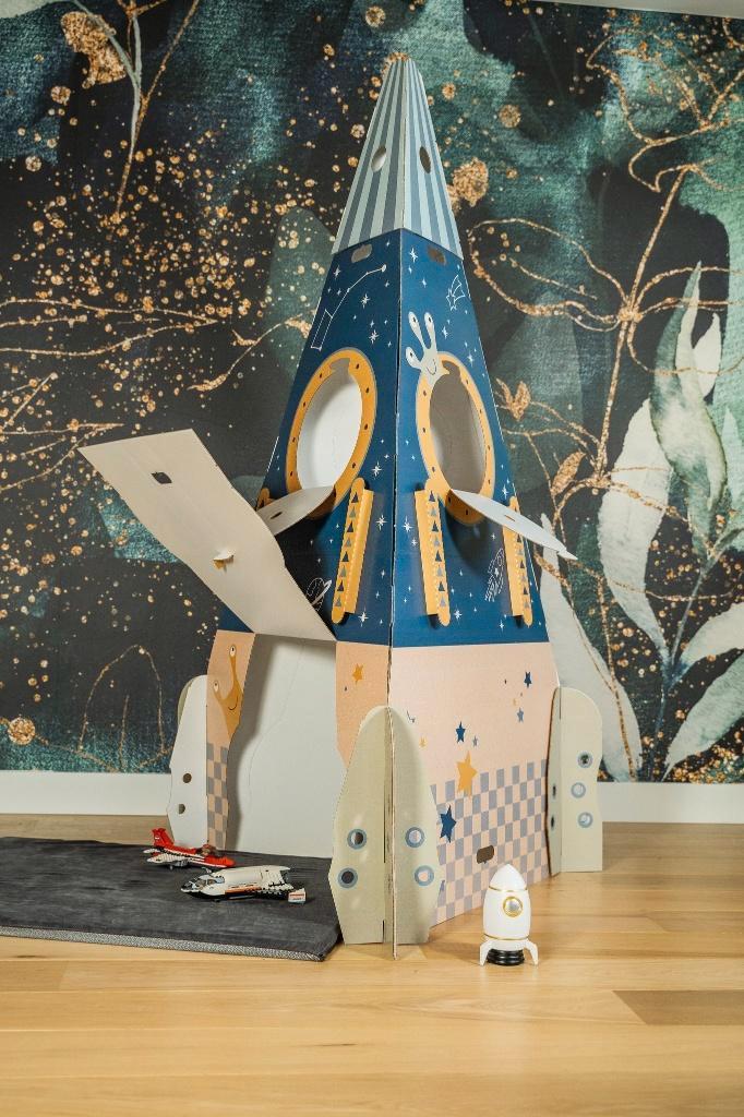 Kartonnen raket EVE kids, Kinderen en Baby's, Speelgoed | Buiten | Speelhuisjes, Zo goed als nieuw, Overige materialen, Ophalen