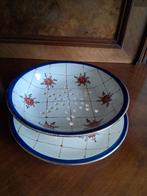 Antieke IRENE GOUDA fruittest + onderschaal *eureka*, Ophalen of Verzenden