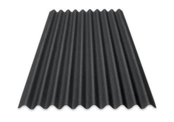 Nieuwe zwarte onduline bitumen golfplaten 200x95 cm beschikbaar voor biedingen