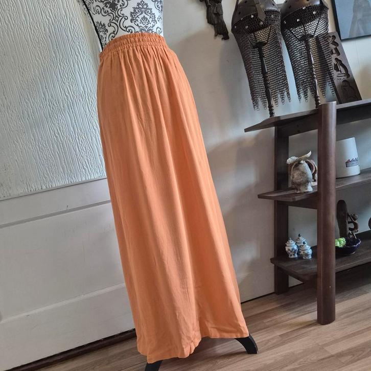 BasicApparel | maxi-rok | Felicia | viscose | XL | 42, Kleding | Dames, Rokken, Nieuw, Maat 42/44 (L), Oranje, Onder de knie, Ophalen of Verzenden