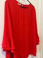 Dames chiffon bloues nieuw zwaar kwaliteit, Ophalen of Verzenden, Nieuw, Maat 46/48 (XL) of groter, Rood