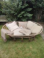 Grote rotan mamasan loungestoel ligstoel ligbed, Tuin en Terras, Tuinsets en Loungesets, Ophalen, Gebruikt