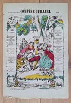 centsprent kinderprent EPINAL - Compère Guilleret, Antiek en Kunst, Antiek | Schoolplaten, Ophalen of Verzenden, Overige thema's