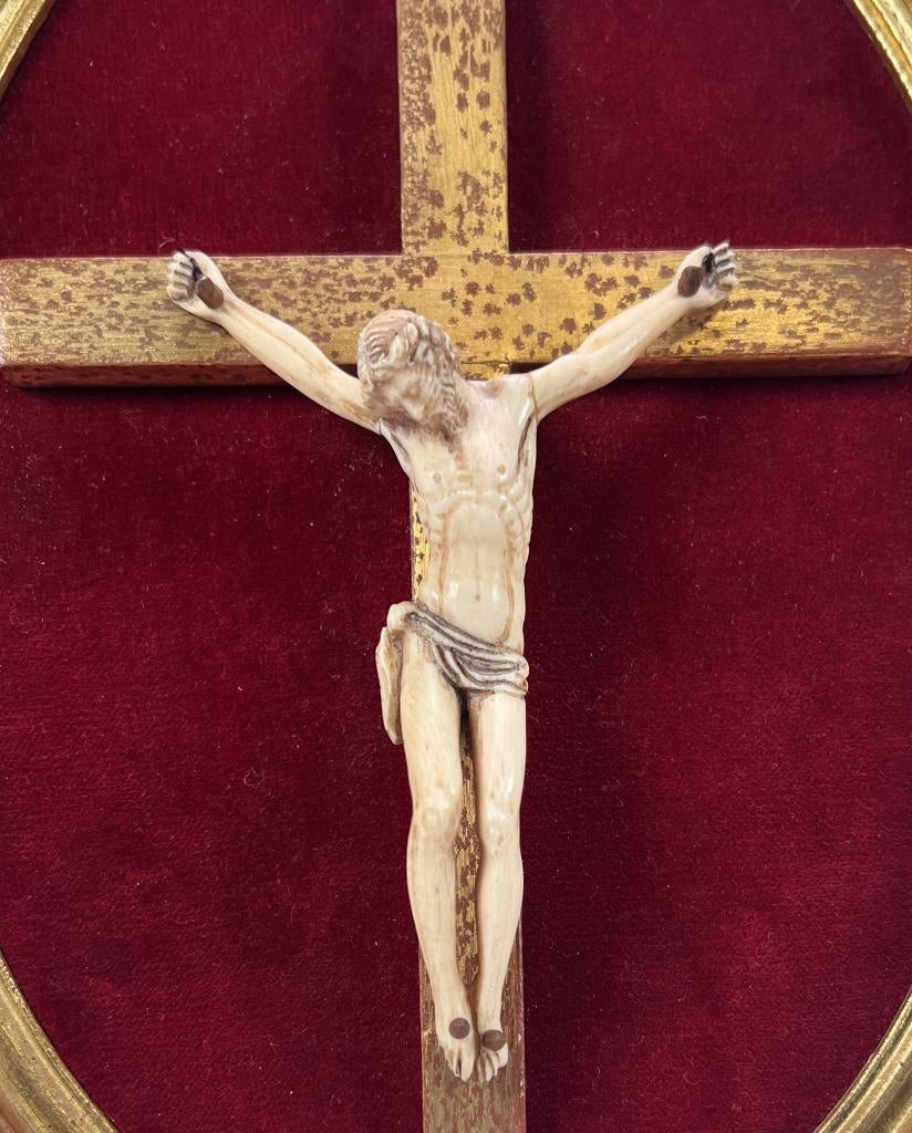 58. Corpus Christi - ivoren sculptuur, 19e eeuw, Antiek en Kunst, Ophalen of Verzenden