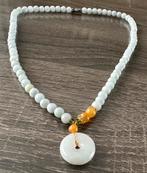 Jade met golden healer en bergkristal donut ketting, Ophalen of Verzenden, Nieuw