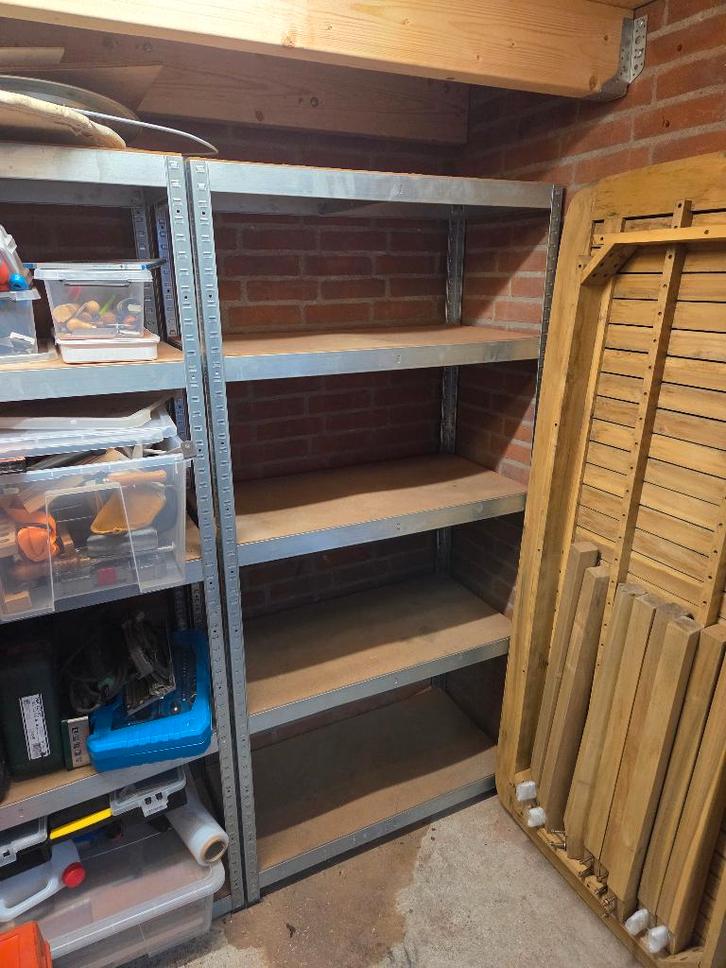 Stellingkast metaal, Huis en Inrichting, Kasten | Stellingkasten, Gebruikt, Ophalen