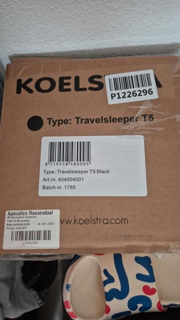 Koelstra campingbedje T5 zwart NIEUW  beschikbaar voor biedingen