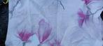 1 persoons dekbedovertrek met roze bloemen, Gebruikt, Eenpersoons, Dekbedovertrek, Ophalen of Verzenden