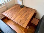 Massief eikenhouten salontafel van bielzenhout, Ophalen