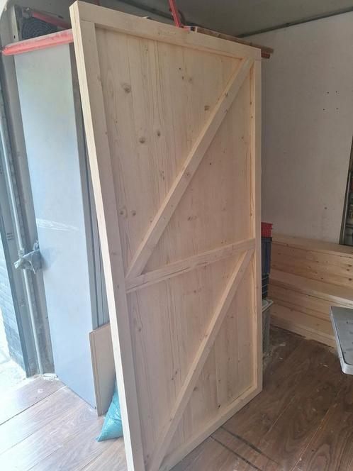 Loftdeur van terug gedroogd en geschaafd hout, Doe-het-zelf en Verbouw, Deuren en Horren, Nieuw, Binnendeur, 200 tot 215 cm, 80 tot 100 cm