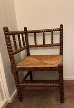 Antiek Vintage bobbin stoel met leuningen wabisabi, Antiek en Kunst, Ophalen