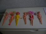 6  jaren 70 barbie,s 1met geel lijfje 17cm lang, Kinderen en Baby's, Speelgoed | Poppen, Ophalen of Verzenden, Zo goed als nieuw