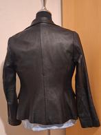 Zwarte Leren Blazer MNG Genuine Leather Echt Schapenleer, Maat 38/40 (M), Anneonline, Zuidwal 11, Shop@wesell4u.nl