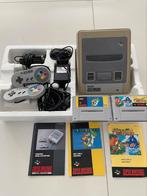 **Super Nintendo NES compleet in doos + 2 spellen**, Met 2 controllers, Gebruikt, Ophalen