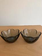 Set van 2 glazen waxinelichthouders, Huis en Inrichting, Woonaccessoires | Schalen en Manden, Ophalen, Schaal, Overige vormen