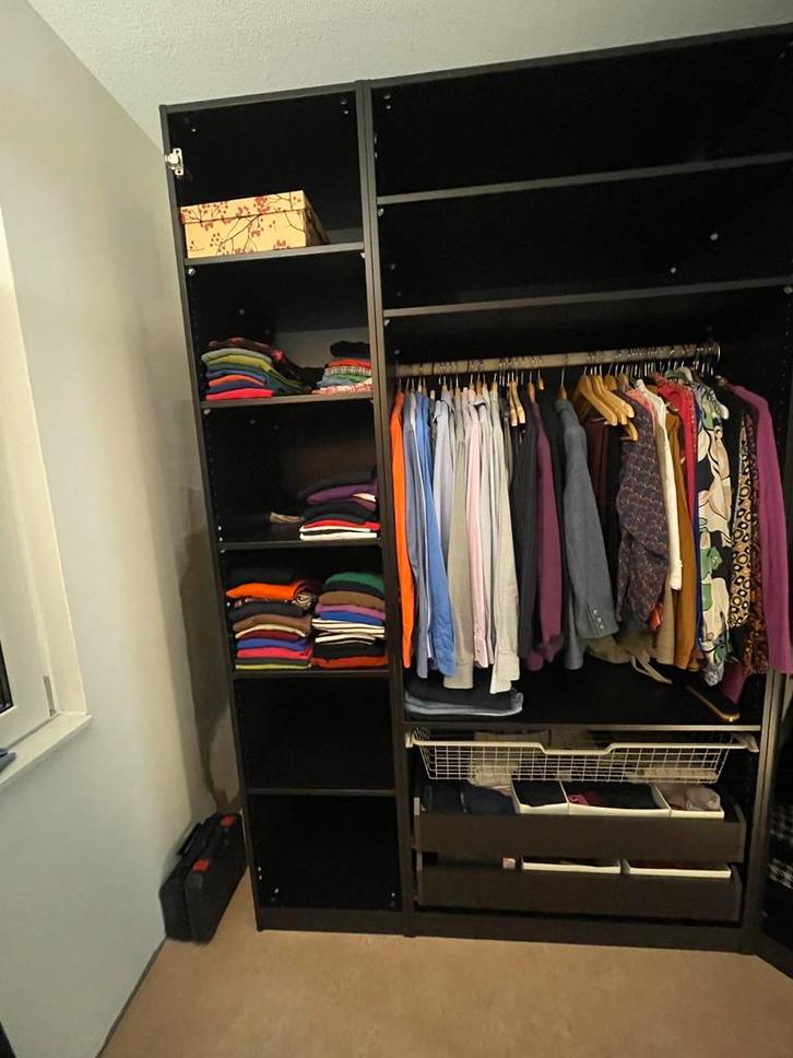 IKEA pax 2 elementen met deuren, Huis en Inrichting, Kasten | Kledingkasten, Gebruikt, 200 cm of meer, 100 tot 150 cm, 50 tot 75 cm