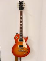 Les Paul Vintage V100 met gitaarband + EMG + koffer + snaren, Ophalen of Verzenden, Gebruikt, Elektrische gitaar
