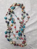 Kleurrijke Afrikaanse Papieren Ketting, Sieraden, Tassen en Uiterlijk, Ophalen of Verzenden