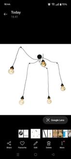 Hanglamp cava 5 goud t.e.a.b., Huis en Inrichting, Lampen | Hanglampen, Ophalen of Verzenden, Gebruikt, Glas, 75 cm of meer