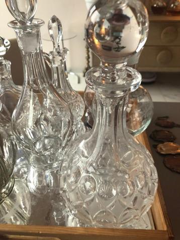 Karaffen, meest Kristal voor de Kerst beschikbaar voor biedingen