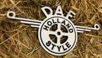 Oldskool DAF logo met eigen tekst, Ophalen of Verzenden, DAF