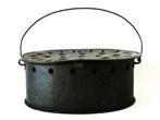Antieke metalen voetenstoof stoof, Antiek en Kunst, Ophalen of Verzenden