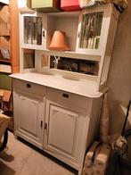 nostalgische vintages kast met orgineel geslepen glasdeurtje, Huis en Inrichting, Ophalen, Gebruikt, Glas, Vintage, nostalgie, old school