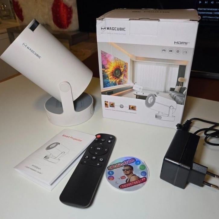 Smart TV Projector Magcubic NEW ANDROID TV, Audio, Tv en Foto, Beamers, Nieuw, LED, Ultra HD (4K), Ophalen