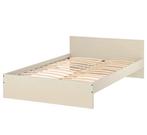 IKEA Gursken tweepersoonsbed 140x200 + lattenbodem, Ophalen, Gebruikt, Beige, Tweepersoons