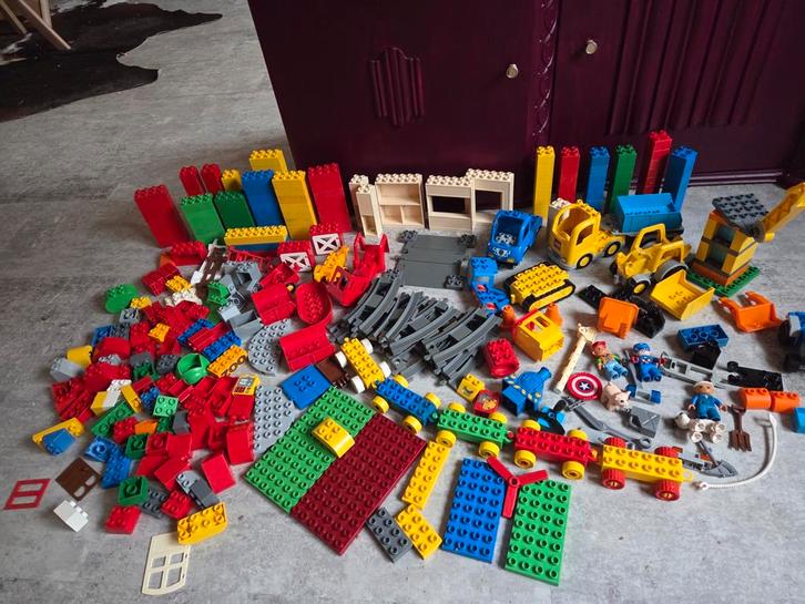 Partij Duplo, Kinderen en Baby's, Speelgoed | Duplo en Lego, Gebruikt, Duplo, Losse stenen, Ophalen of Verzenden