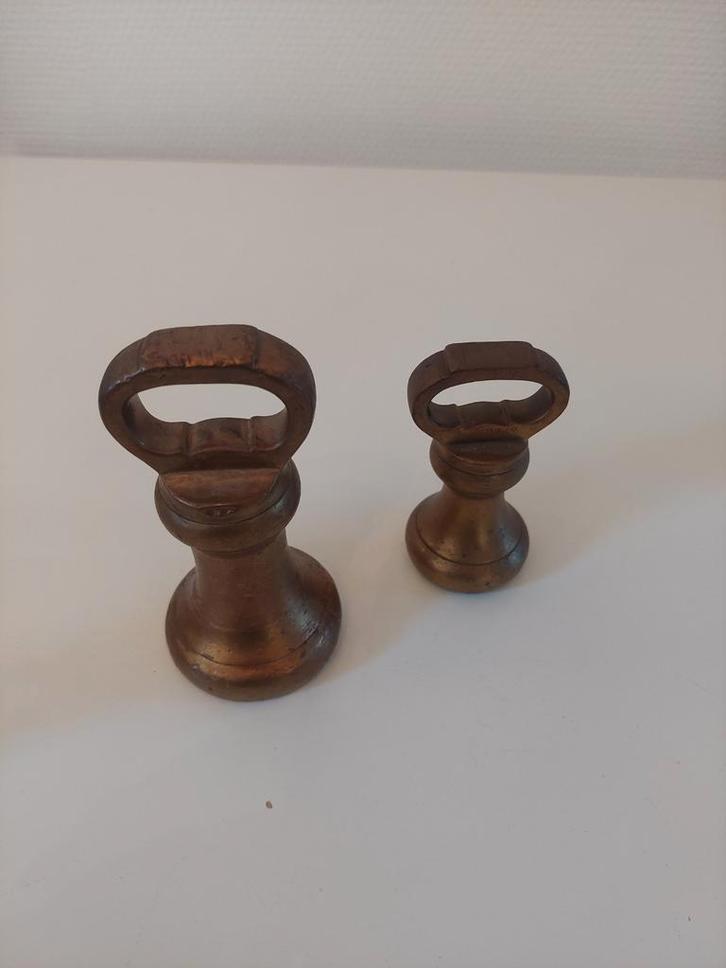 Antieke Messing Gewichten - Set van Twee, Antiek en Kunst, Antiek | Overige Antiek, Ophalen