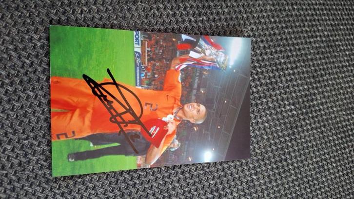 Foto met originele handtekening G. Zuiverloon #4 Feyenoord, Verzamelen, Sportartikelen en Voetbal, Nieuw, Overige typen, Feyenoord