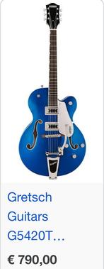 Gretsch zgan met versterker met effectem en kabels G5420T, Muziek en Instrumenten, Ophalen of Verzenden, Zo goed als nieuw, Overige merken