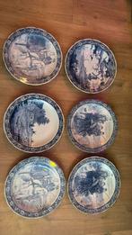 6 x Delfts blauwe wandborden by Boch Belgium, Antiek en Kunst, Verzenden