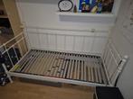 Wit stalen 1 persoons bed, Huis en Inrichting, Slaapkamer | Bedden, Ophalen, Gebruikt, 90 cm, Eenpersoons