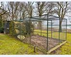 Weergaloze GROTE 6.08x3.04m! groen gecoate aluminium voliere, Ophalen, Zo goed als nieuw, Aluminium, Volière