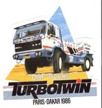 sticker - Parijs-Dakar 1986 -Turbotwin - DAF Trucks, Verzamelen, Stickers, Auto of Motor, Zo goed als nieuw, Verzenden