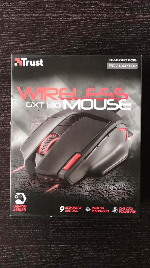 Trust GXT 130 Ranoo - Draadloze Gaming Muis - Zwart, Computers en Software, Muizen, Zo goed als nieuw, Gaming muis, Ophalen of Verzenden
