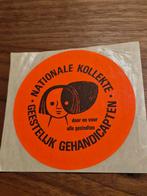 1788 Nationale Kollekte Geestelijk Gehandicapten Sticker, Ophalen of Verzenden, Gebruikt, Overige typen