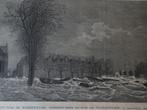 Gravure Overstroming Kerkstraat, dok van Vlissingen 1808, Antiek en Kunst, Verzenden