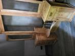 Kaptafel hout spiegel, Ophalen, Zo goed als nieuw