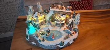 Kerst tafereel incl. licht en geluid.  beschikbaar voor biedingen