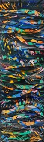 Kunsthandel Gennep - "Fluid Energie", Antiek en Kunst, Kunst | Schilderijen | Abstract, Ophalen of Verzenden