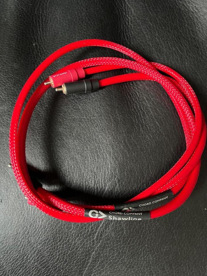 Chord Shawline RCA 1 meter, Audio, Tv en Foto, Audiokabels en Televisiekabels, Zo goed als nieuw, Interlink-kabel, Minder dan 2 meter
