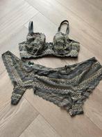Lingerie Set 3-Delig 75D/40 Groen Kant (LEES BESCHRIJVING), Ophalen of Verzenden, Onbekend, Setje, Groen