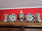 2 schalen met steun, 2 vazen en 1 stolp, Antiek en Kunst, Antiek | Keramiek en Aardewerk, Ophalen